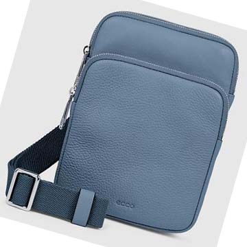 Ecco Textureblock Flate Pouches Dame Blå | NO 358LIS